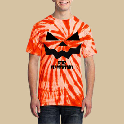 Adult Tie-Dye T-Shirt - Fall - Jacko Lantern Black Thumbnail