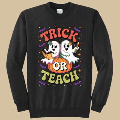 Adult Crewneck - Fall- Trick Or Teach Thumbnail