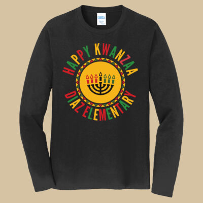 Adult Long Sleeve Shirt - Winter Holidays - Happy Kwanzaa Thumbnail