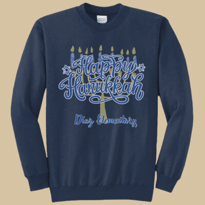 Adult Crewneck - Winter Holidays - Happy Hanukkah Thumbnail