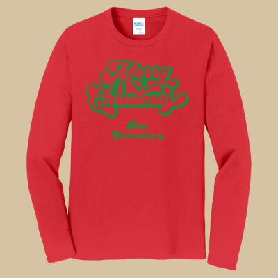 Adult Long Sleeve Shirt - Winter Holidays - Merry Christmas - Green Thumbnail