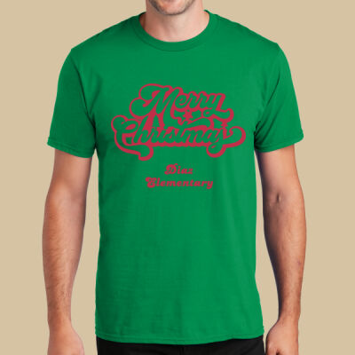 Adult T-Shirt - Winter Holidays - Merry Christmas - Red Thumbnail