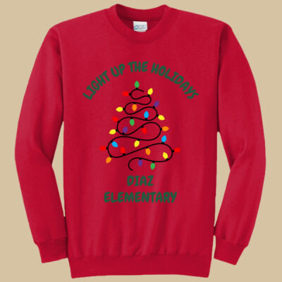 Adult Crewneck - Winter Holidays - Light Up - Green Thumbnail