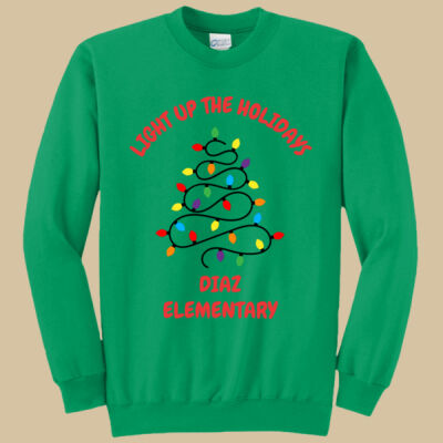 Adult Crewneck - Winter Holidays - Light Up - Red Thumbnail