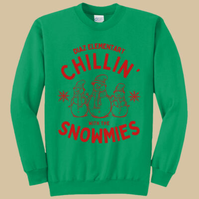 Adult Crewneck - Winter Holidays - Chillin' - Red Thumbnail