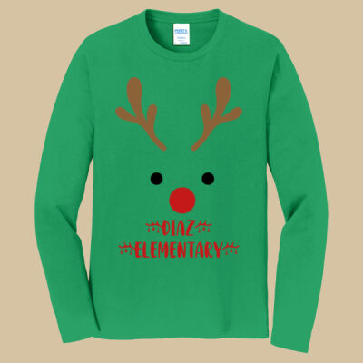 Adult Long Sleeve Shirt - Winter Holidays - Reindeer Thumbnail