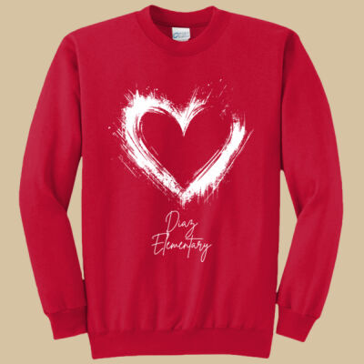 Adult Crewneck - Spring - Valentine's Heart Thumbnail