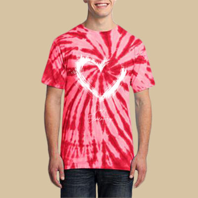 Adult Tie-Dye T-Shirt - Spring - Valentine's Heart Thumbnail