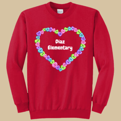 Adult Crewneck - Spring - Candy Hearts Thumbnail