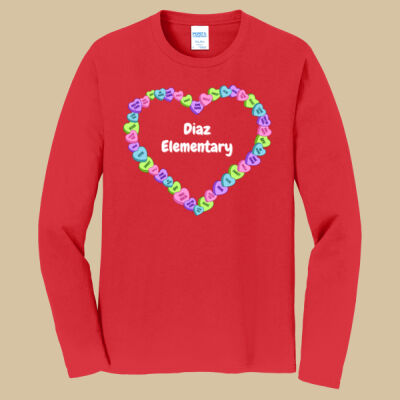 Adult Long Sleeve Shirt - Spring - Candy Hearts Thumbnail