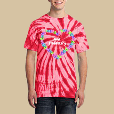 Adult Tie-Dye T-Shirt - Spring - Candy Hearts Thumbnail