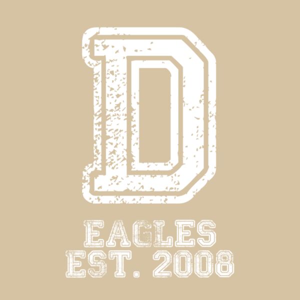 Distressed D - White Thumbnail